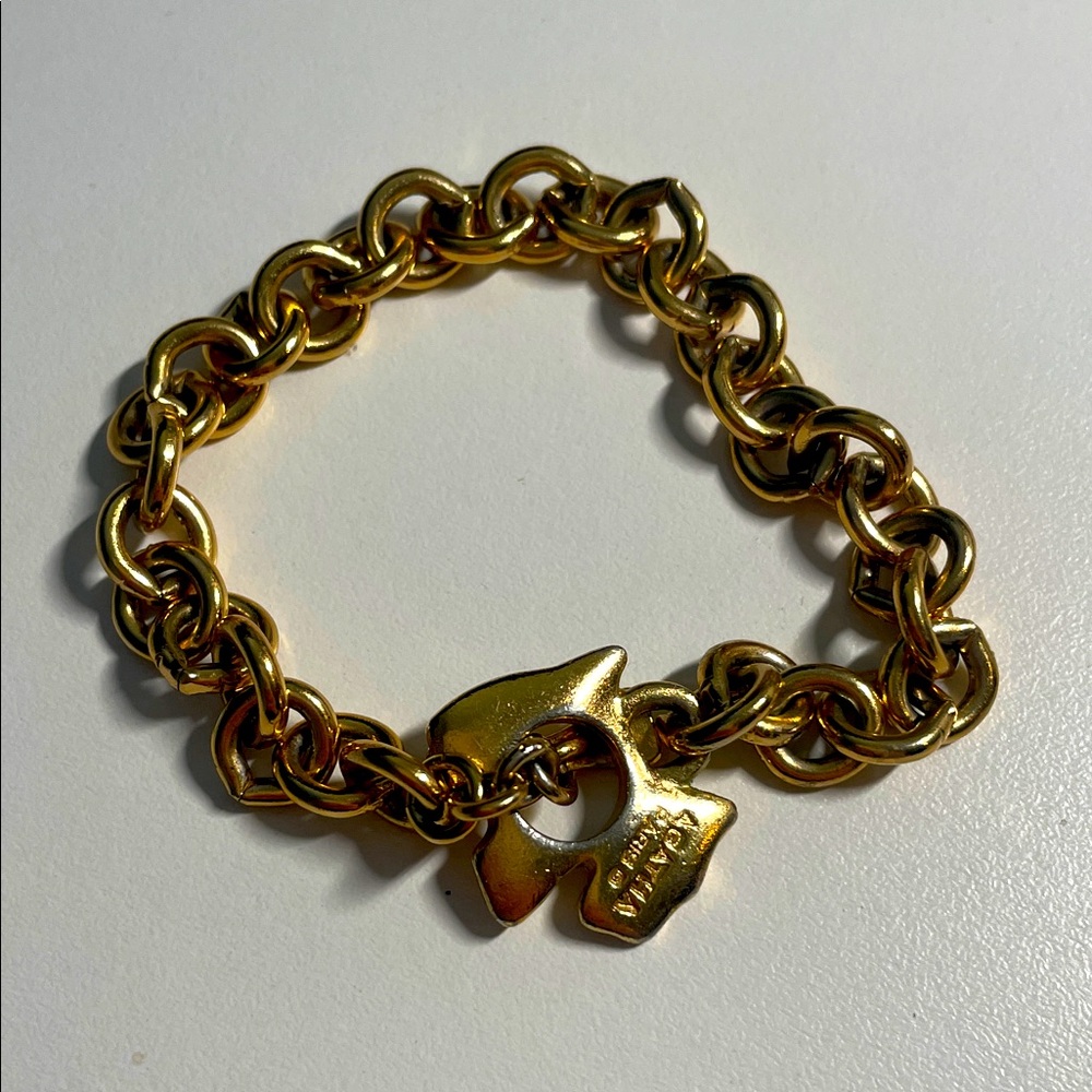 AGATHA Gold Chain Bracelet with Dog Clasp